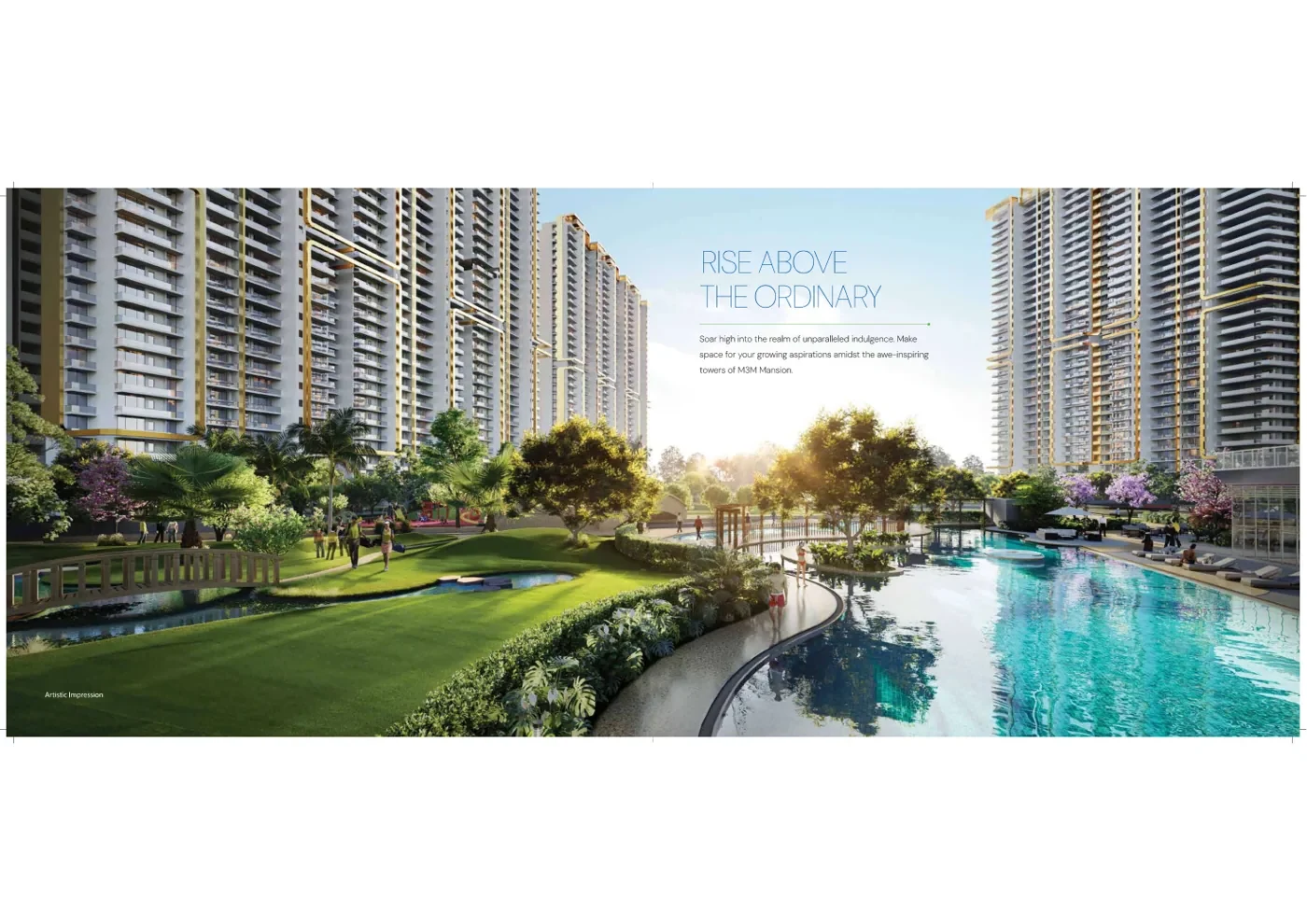 M3M Mansion brochure artwork
